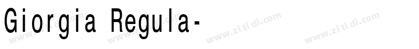 Giorgia Regula字体转换